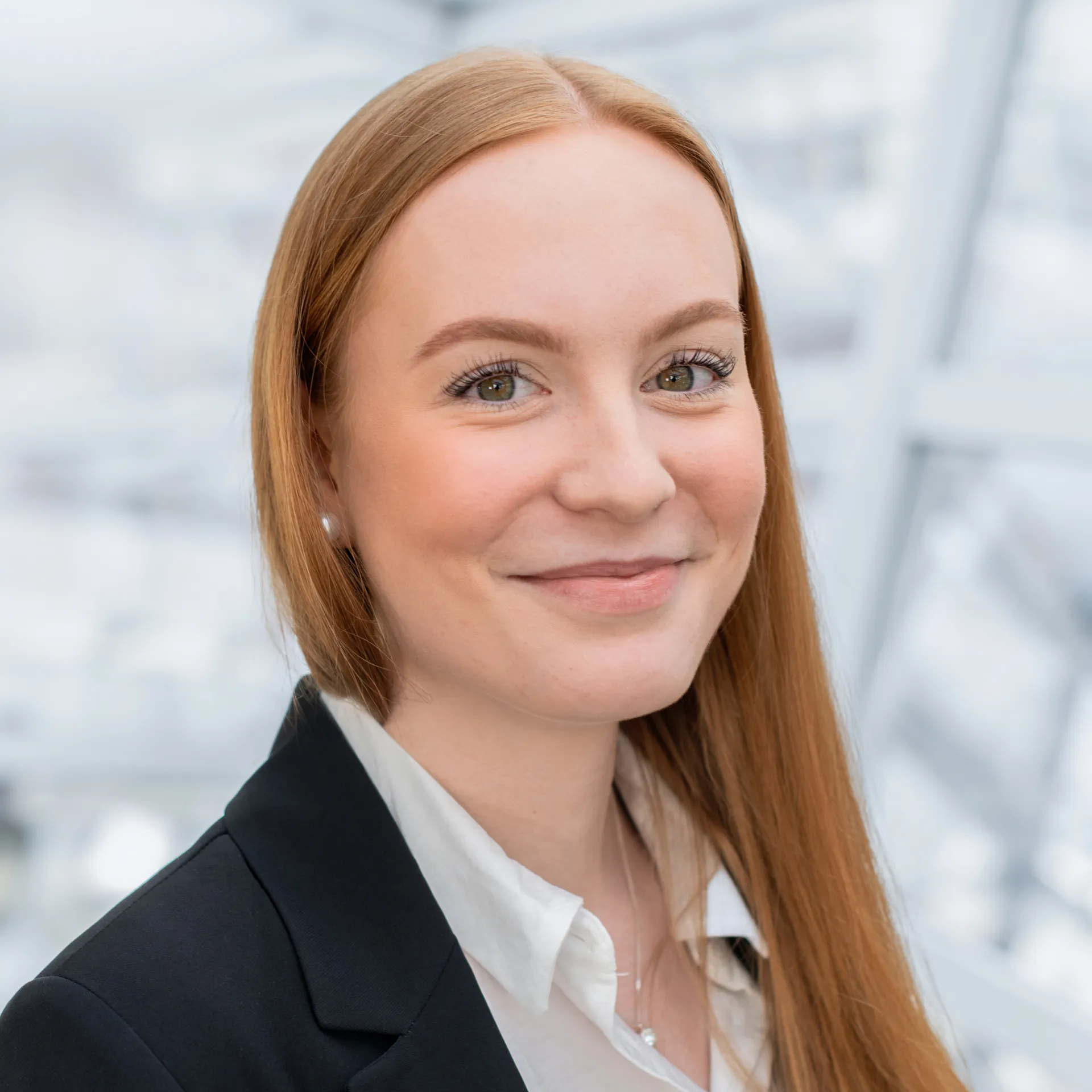 a woman smiling at camera