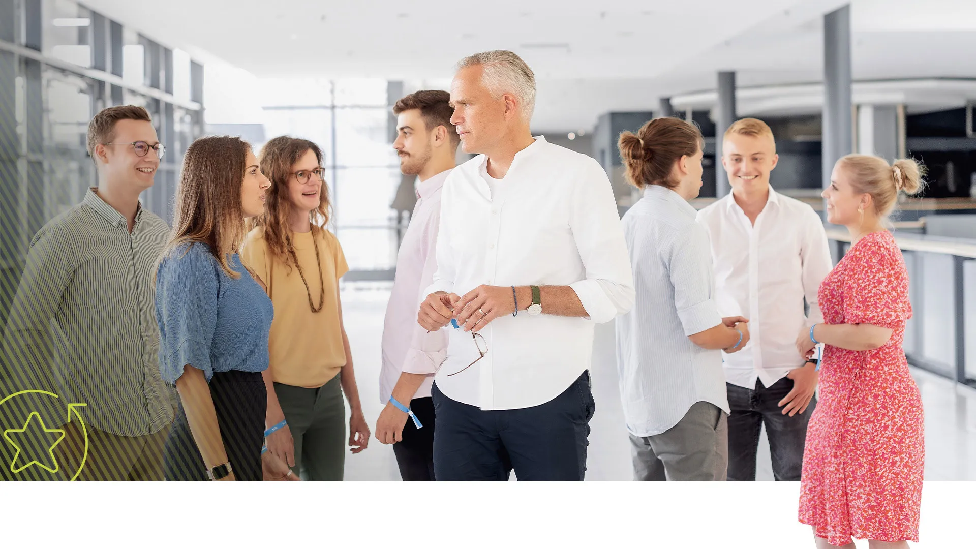 A group of zeb.talents is standing together