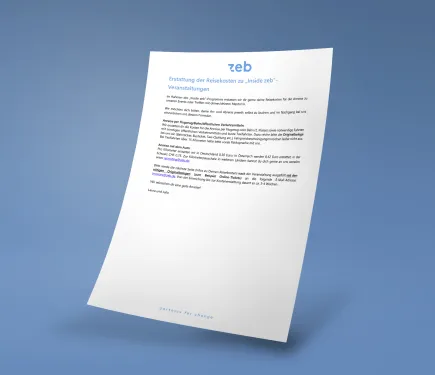 ein Papier mit Text darauf